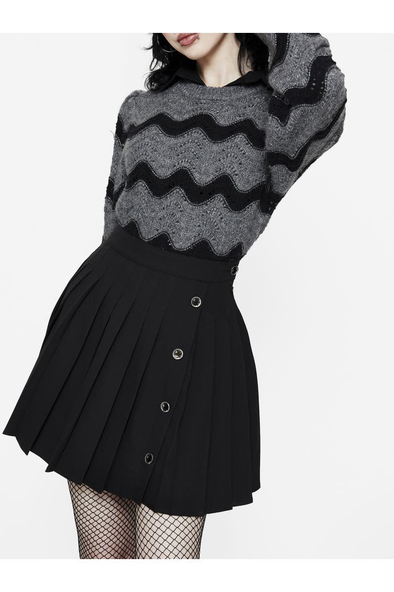 Nave Stripe Knit Sweater, Alternate, color, Grey