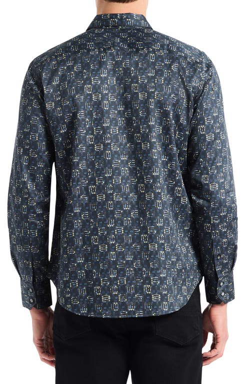 Robert Graham Deckard Cotton Button-up Shirt In Blue