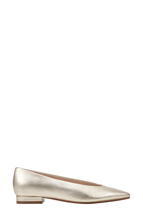 Marc Fisher Ltd Gunner Pointed Toe Flat In Gold
