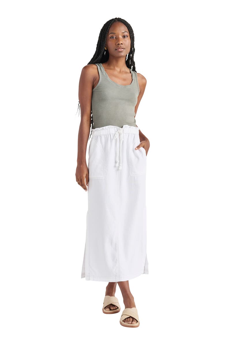 Splendid Luella Drawstring Maxi Skirt, Alternate, color, 