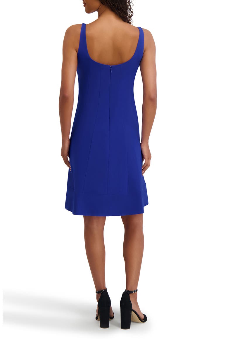 Chain Strap Fit & Flare Dress, Alternate, color, COBALT