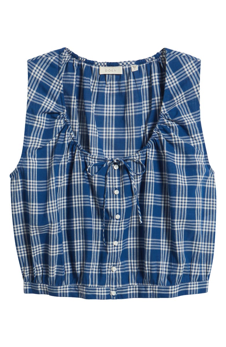 DÔEN Theo Plaid Organic Cotton Voile Top, Alternate, color, Dorset Plaid