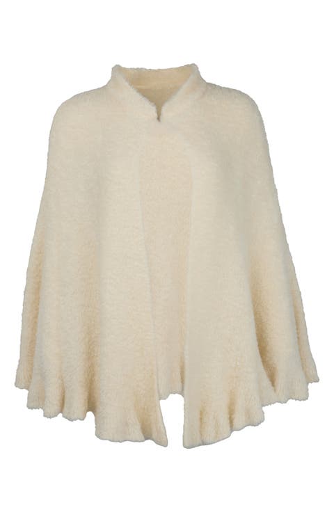 Plush Capelet Pomcho
