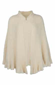 SAACHI Plush Capelet Pomcho