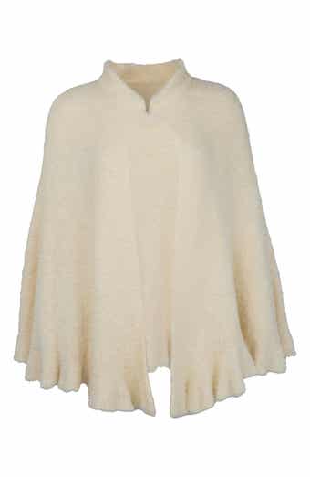 SAACHI Plush Capelet Pomcho