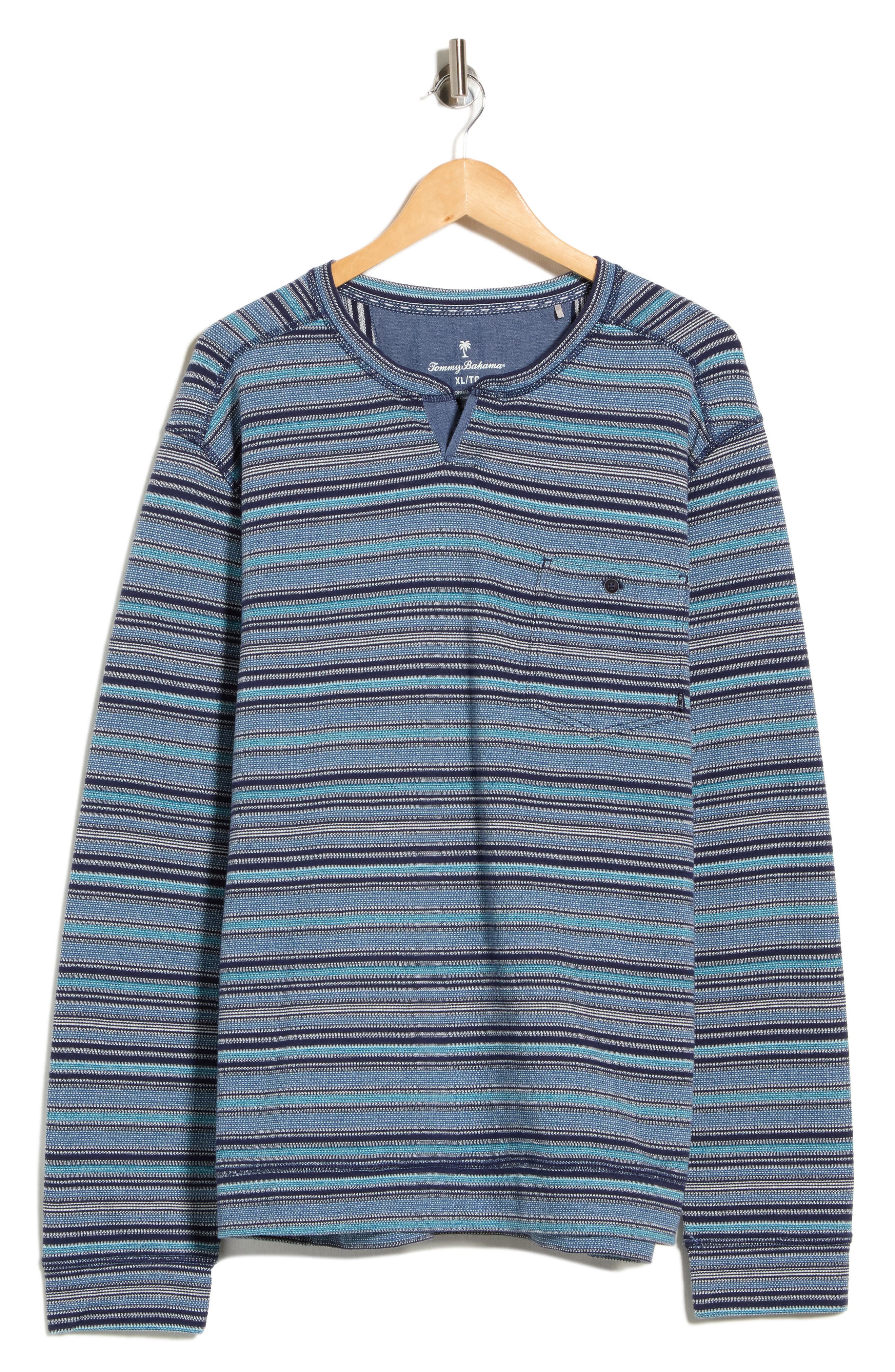 San Felipe Stripe Baja Abaco Organic Cotton Long Sleeve Knit Top