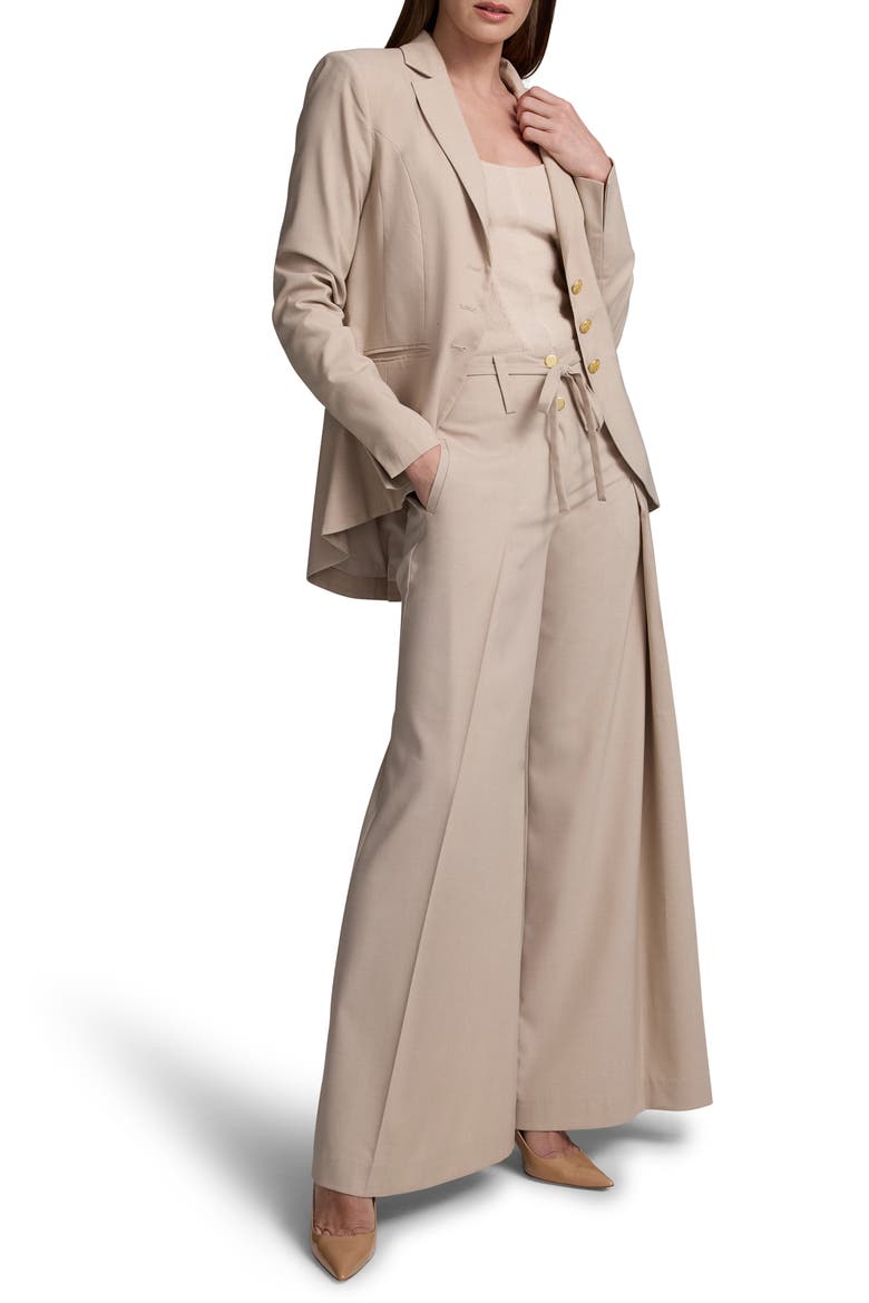 Milan Tie Waist Wide Leg Pants, Alternate, color, CHAMOIS
