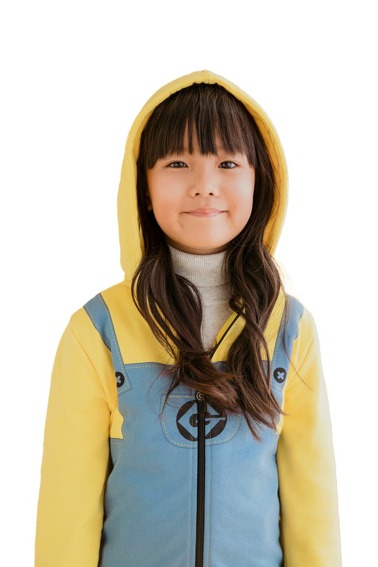 Minion Bob® 2-in-1 Stuffed Animal Hoodie, Alternate, color, YELLOW