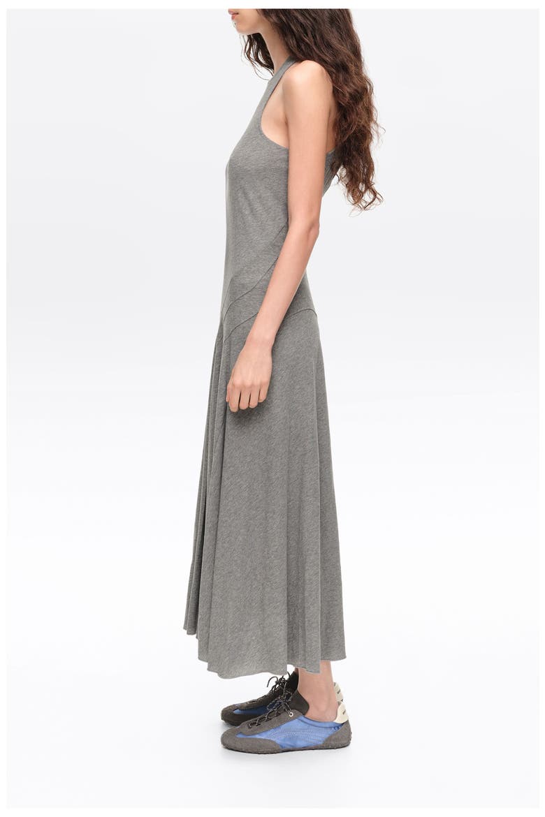 Sleeveless Midi A Line Dress, Alternate, color, MELANGE GREY