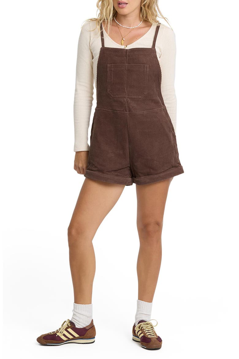 Wild Pursuit Corduroy Overalls, Main, color, TEAK