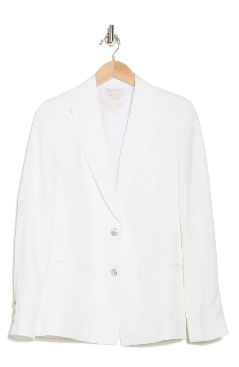 TWP Husband Peak Lapel Blazer, Alternate, color, White