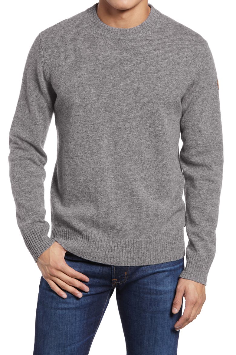 Vik Wool Crewneck Sweater, Main, color, GREY