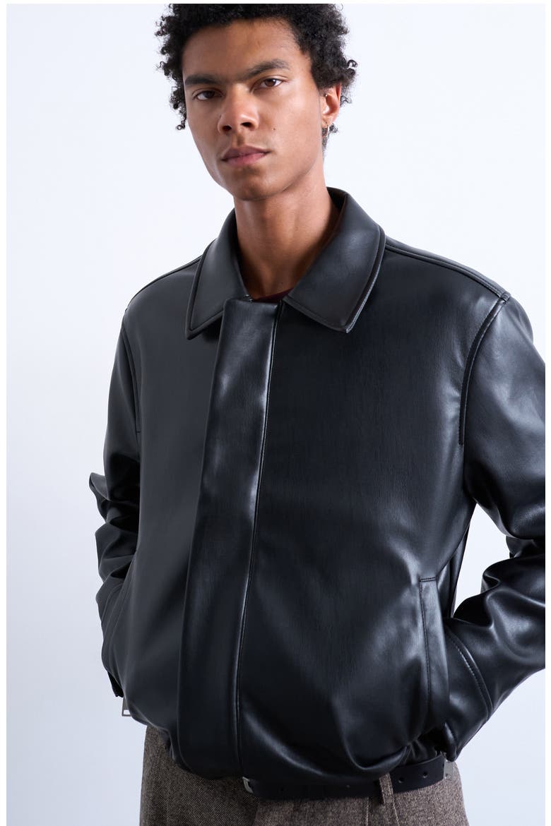 Faux Leather Jacket (Men) | Nordstrom