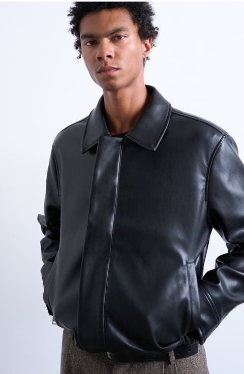 Faux Leather Jacket