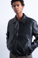Topman Faux Leather Jacket