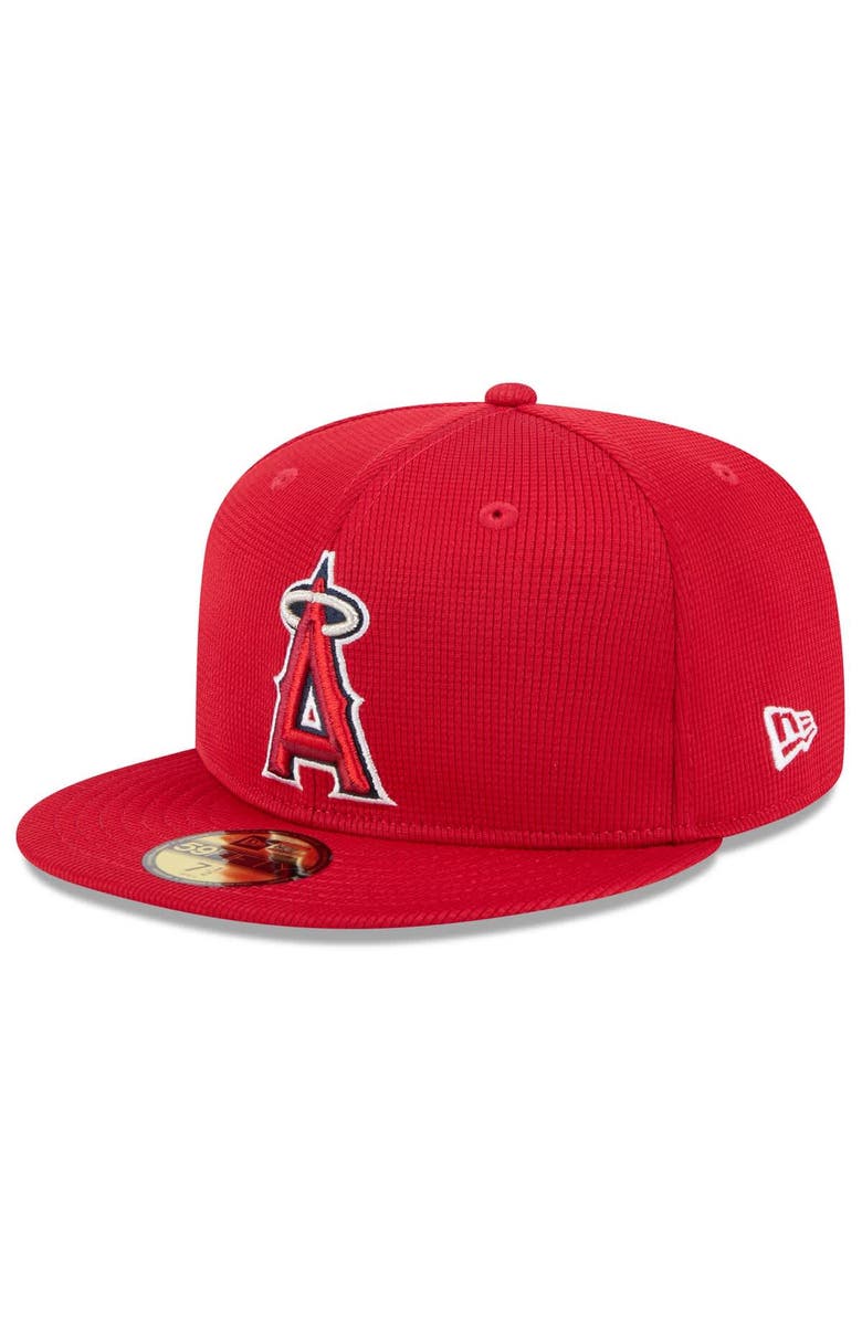 New Era Men's New Era Red Los Angeles Angels 2025 Spring Training 59FIFTY Fitted Hat, Alternate, color, Red