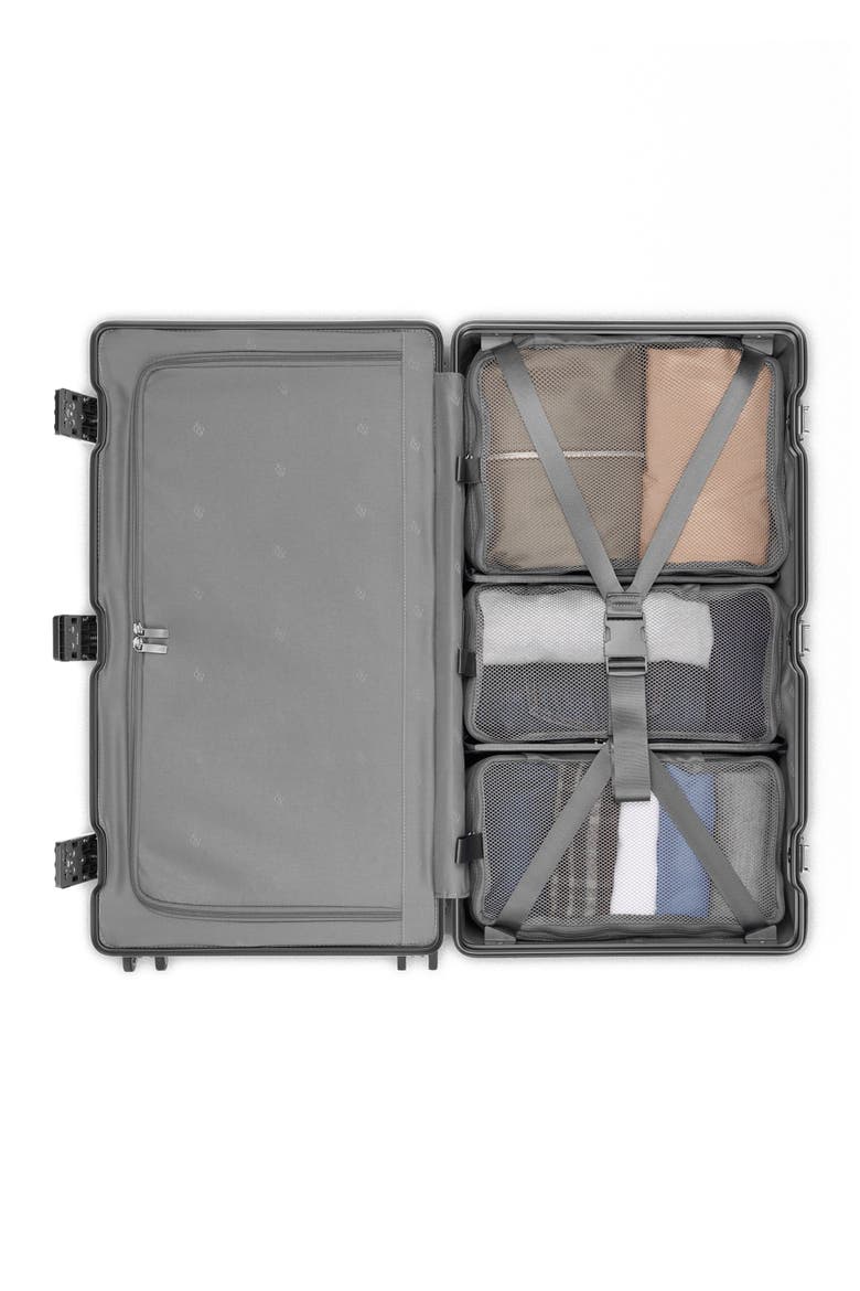 The Trunk Suitcase, Alternate, color, Dark Olive / Chocolate