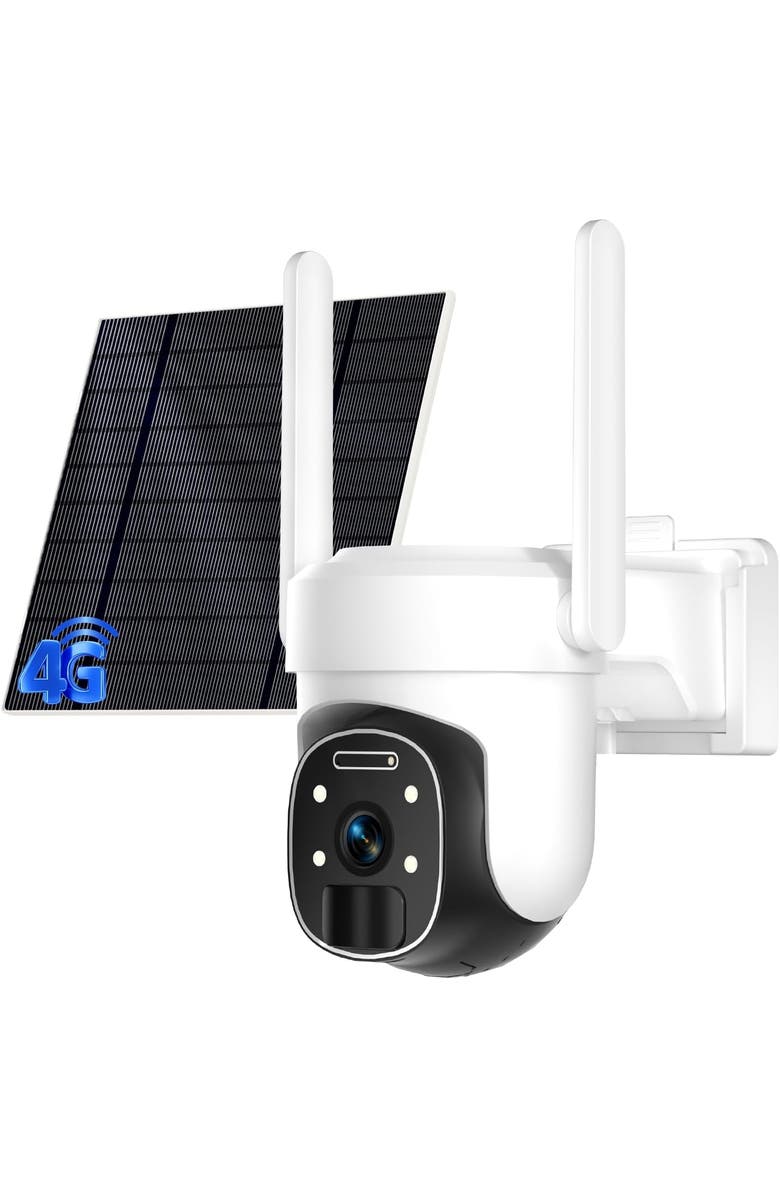 Eco4Life Solar Security Camera, Main, color, White