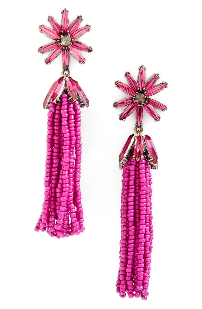 BaubleBar Monet Tassel Drop Earrings, Main, color, 