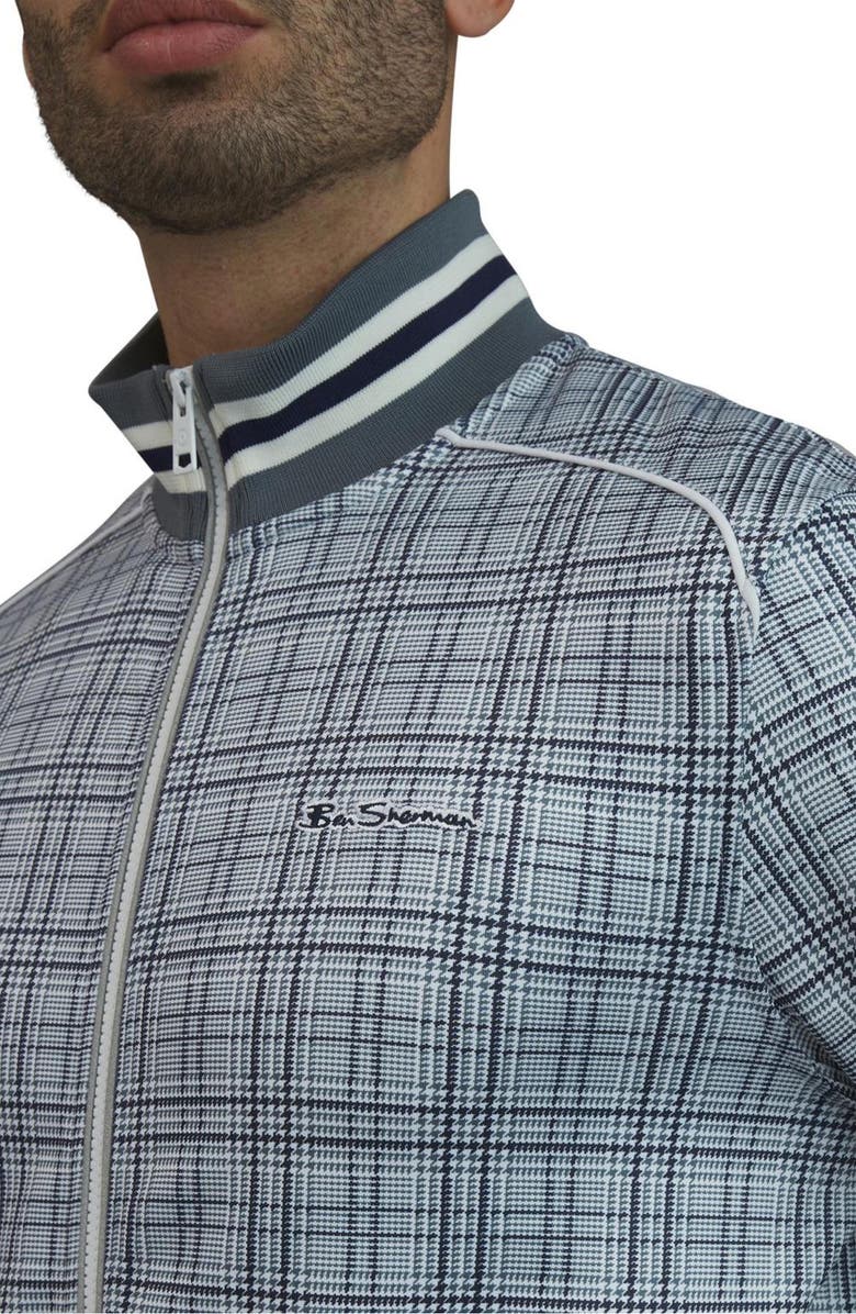 Ben Sherman Glen Plaid Track Jacket, Alternate, color, 