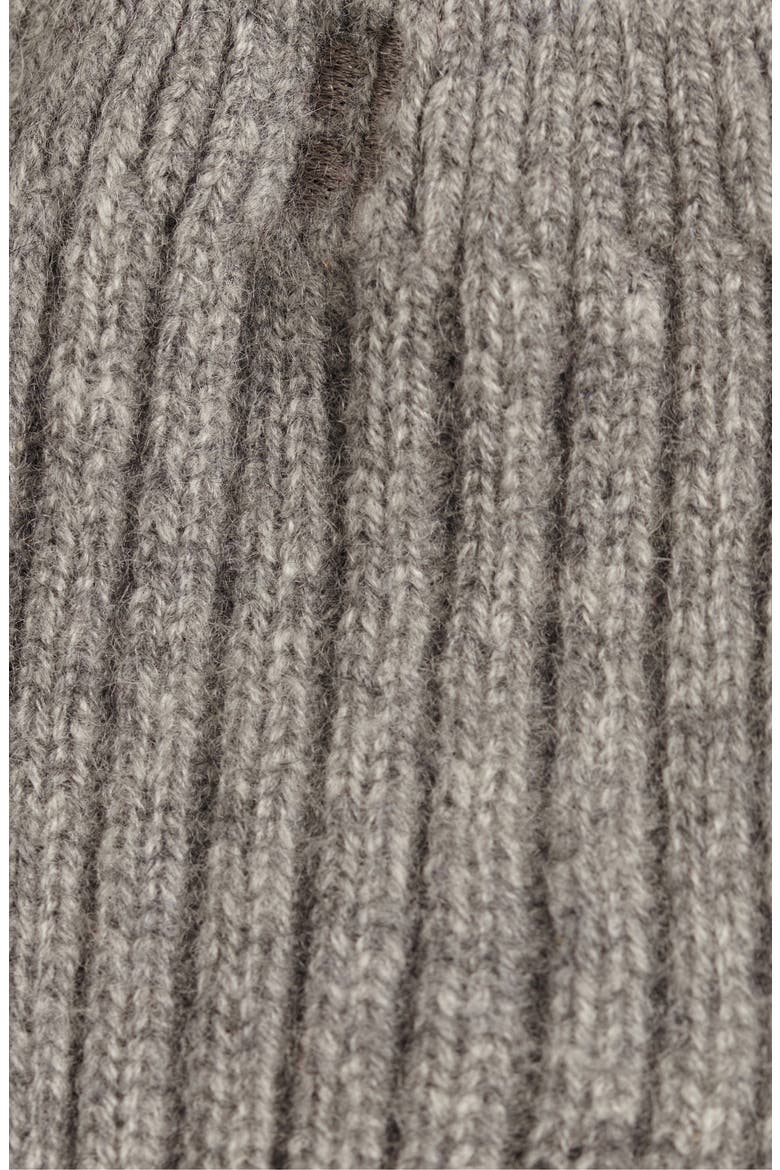 Cashmere Rib Socks, Alternate, color, MID GREY