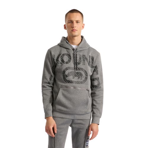 Ecko Unltd Spreadout Hoodie In Grey Marled
