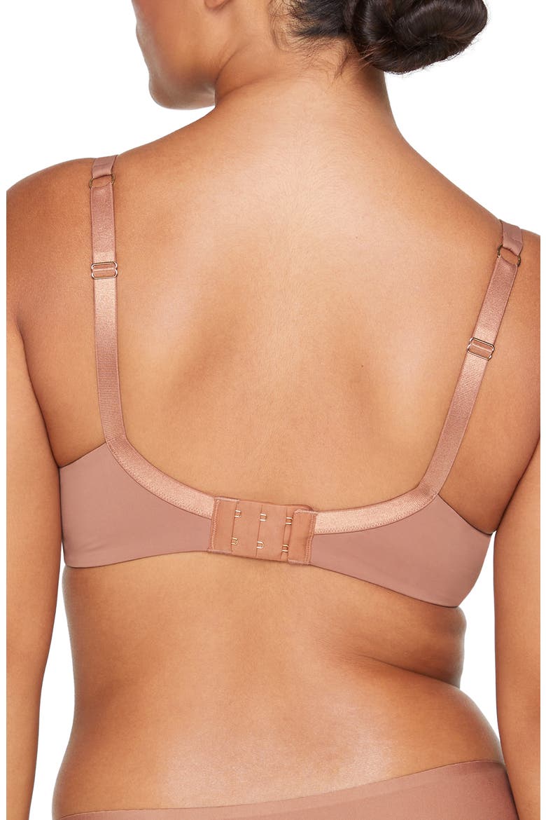 24/7® Classic Second Skin Unlined Underwire Bra, Alternate, color, MOCHA