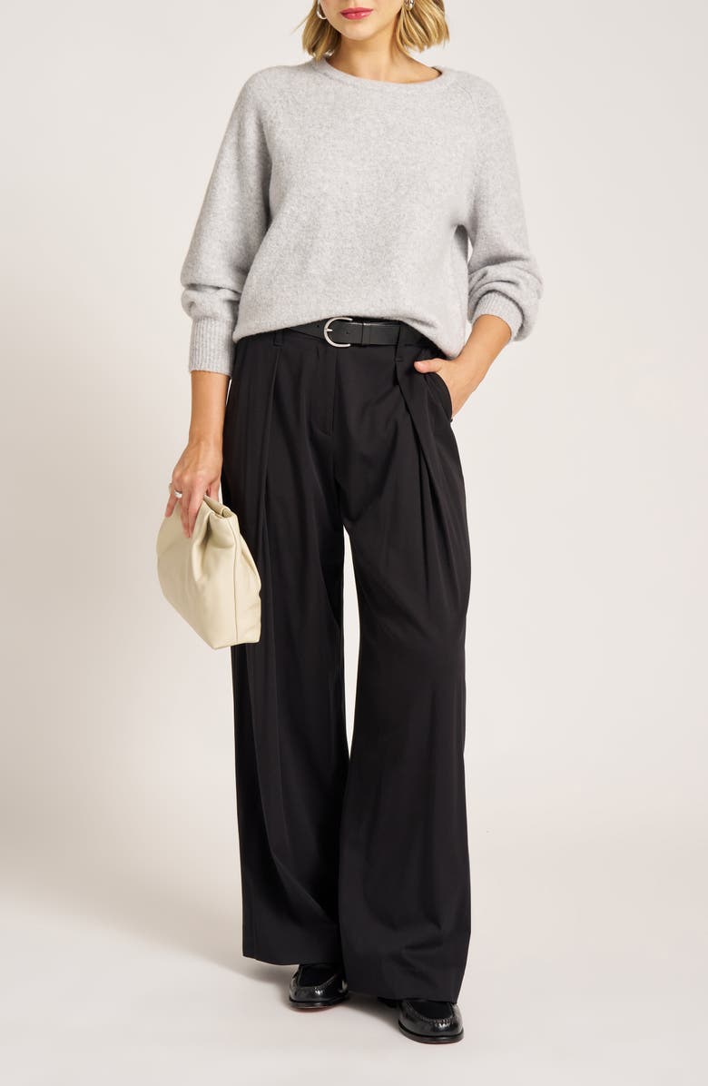 matty m. Stanley Raglan Sleeve Sweater, Alternate, color, Heather Grey