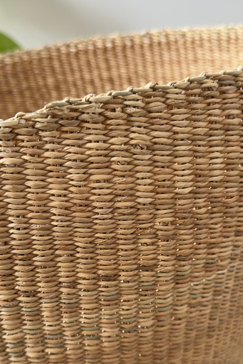 Handwoven Natural Planter Basket, Alternate, color, Natural