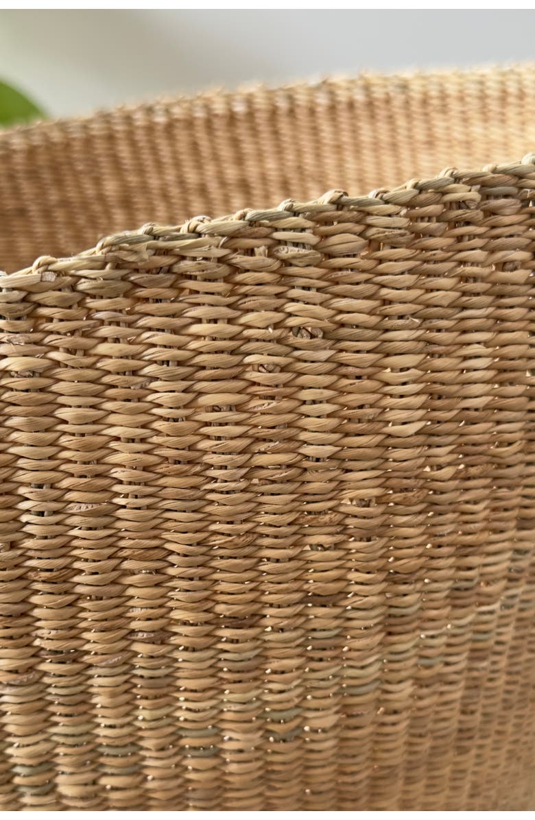 Mbare Handwoven Natural Planter Basket, Alternate, color, Natural