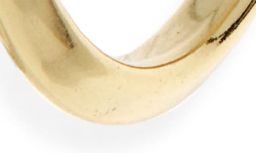 Argento Vivo Knife Edge Round Hoop Earrings In Gold