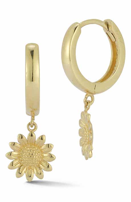 Ember Fine Jewelry Sunflower Charm Earrings