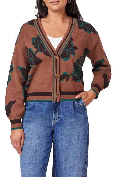 Floral Jacquard Cardigan