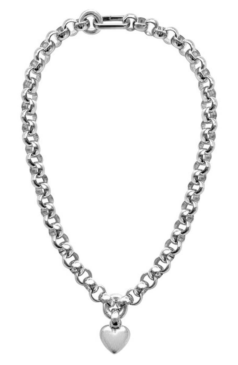 Laura Lombardi Amorina Heart Pendant Necklace, Main, color,