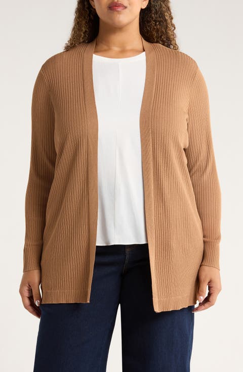 Sutton Rib Cardigan (Plus)