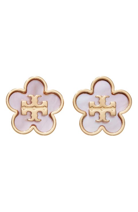 Forget Me Not Enamel Stud Earrings