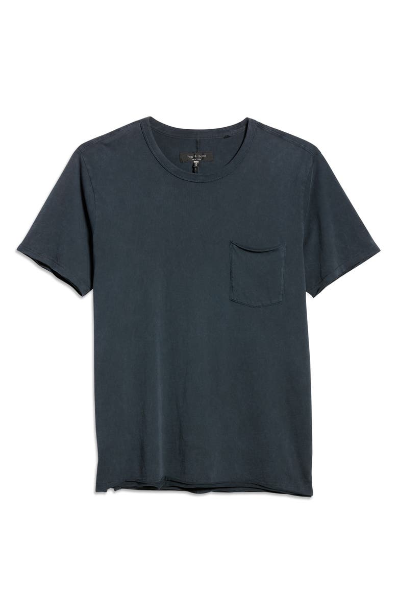 rag & bone Miles Organic Cotton Pocket T-Shirt, Alternate, color, Dark Grey