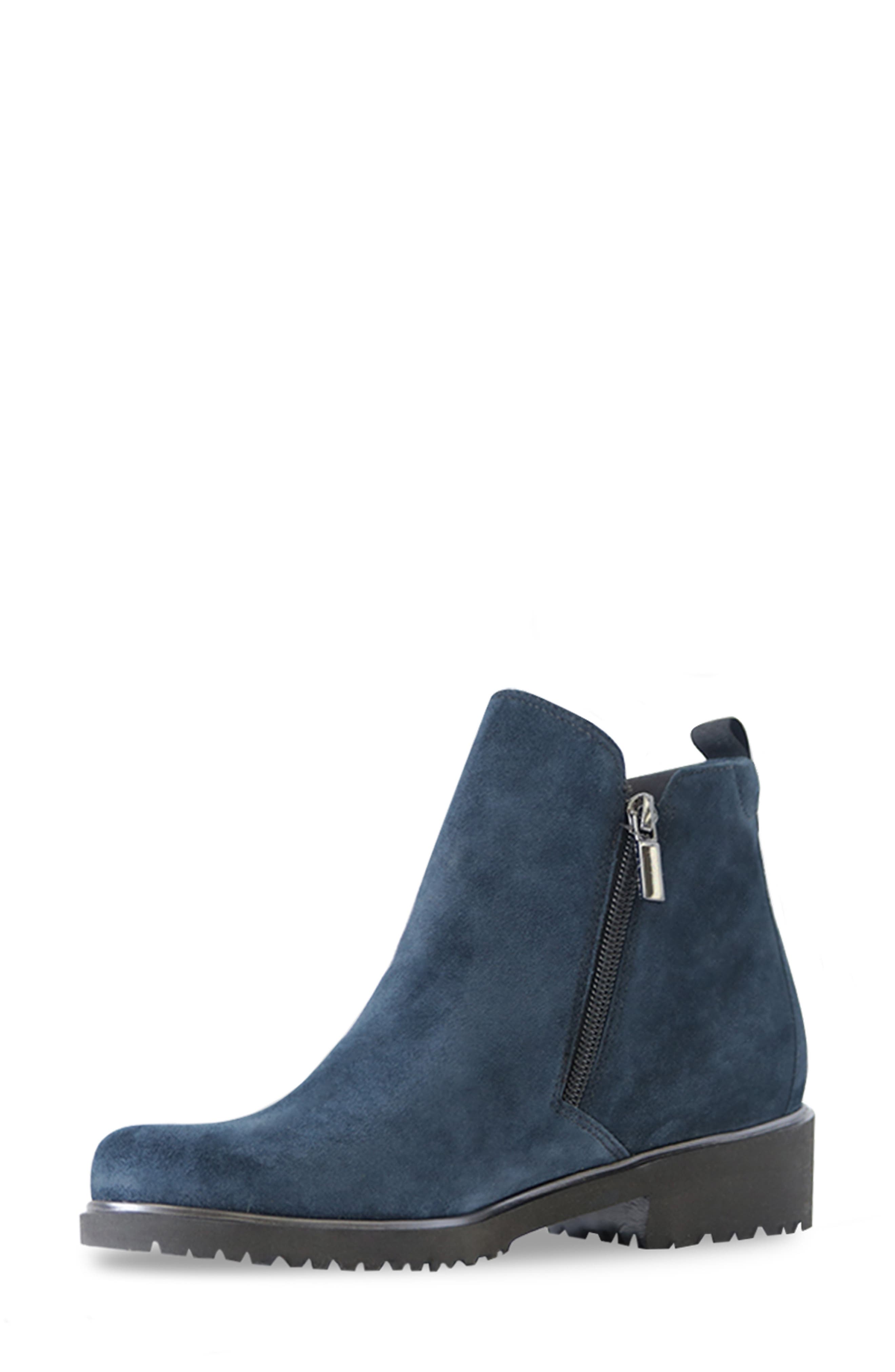 Rourke Water Resistant Bootie, Alternate, color, BLUE SUEDE