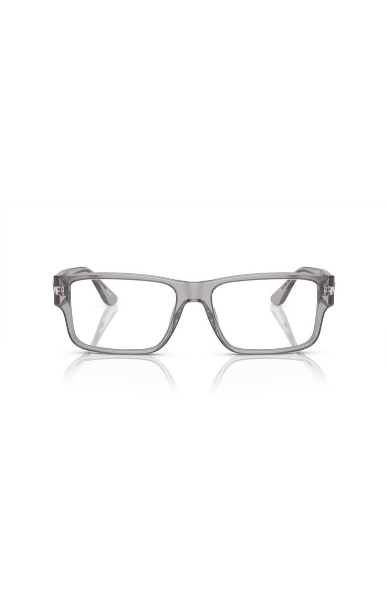 Versace 55mm Rectangle optical glasses, Alternate, color, Grey