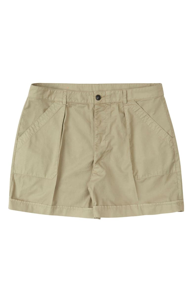 Hautet Cotton Shorts, Main, color, GREEN