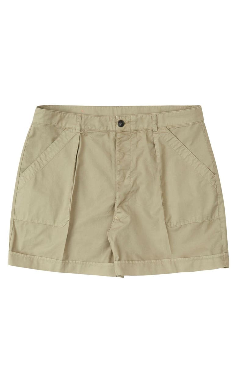 Fortela Hautet Cotton Shorts, Main, color, Green