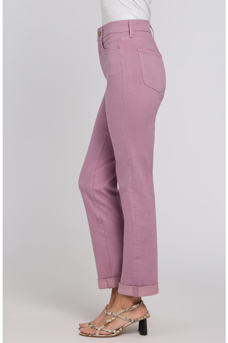 Marilyn Triple Stitch High Waist Straight Leg Jeans, Alternate, color, DUSKY DAISY