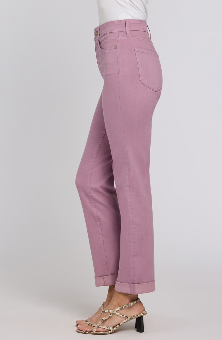 NYDJ Marilyn Triple Stitch High Waist Straight Leg Jeans, Alternate, color, Dusky Daisy