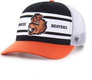 '47 Youth '47 Black/Orange Oregon State Beavers Super Stripe Hitch Adjustable Trucker Hat