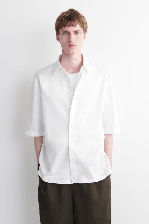 Short-Sleeved Cotton Shirt