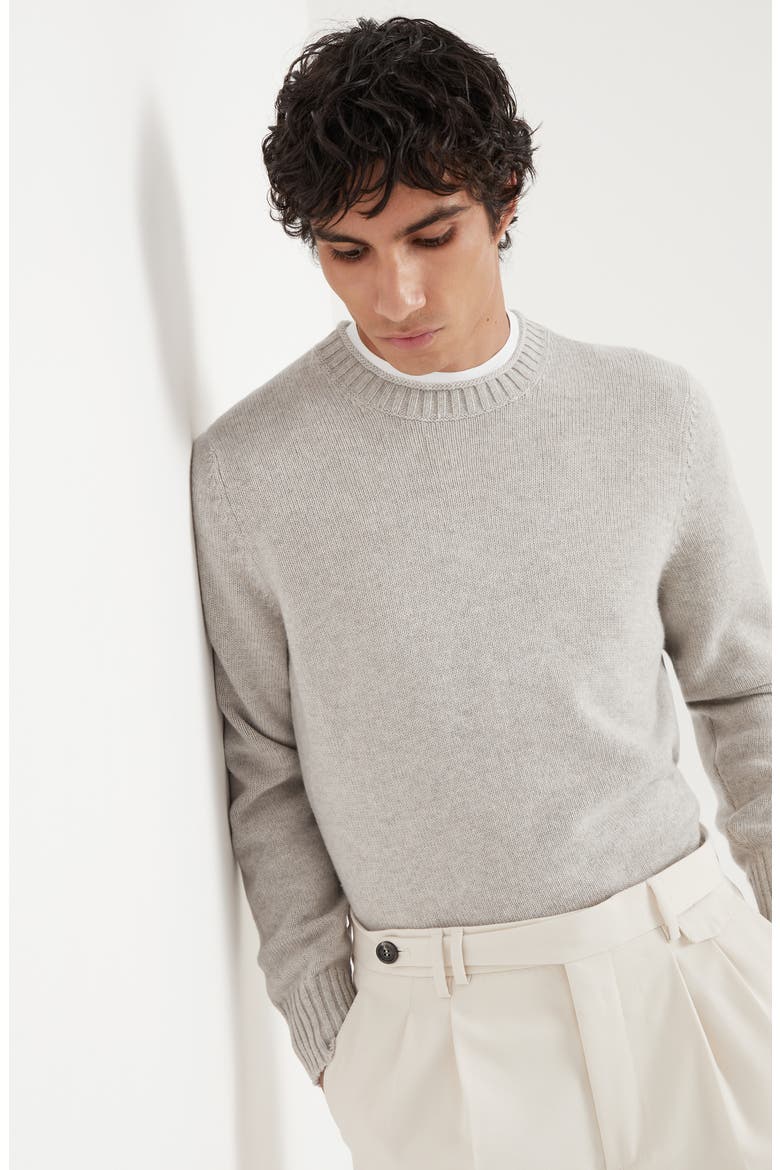 Cashmere sweater, Alternate, color, Stone Grey