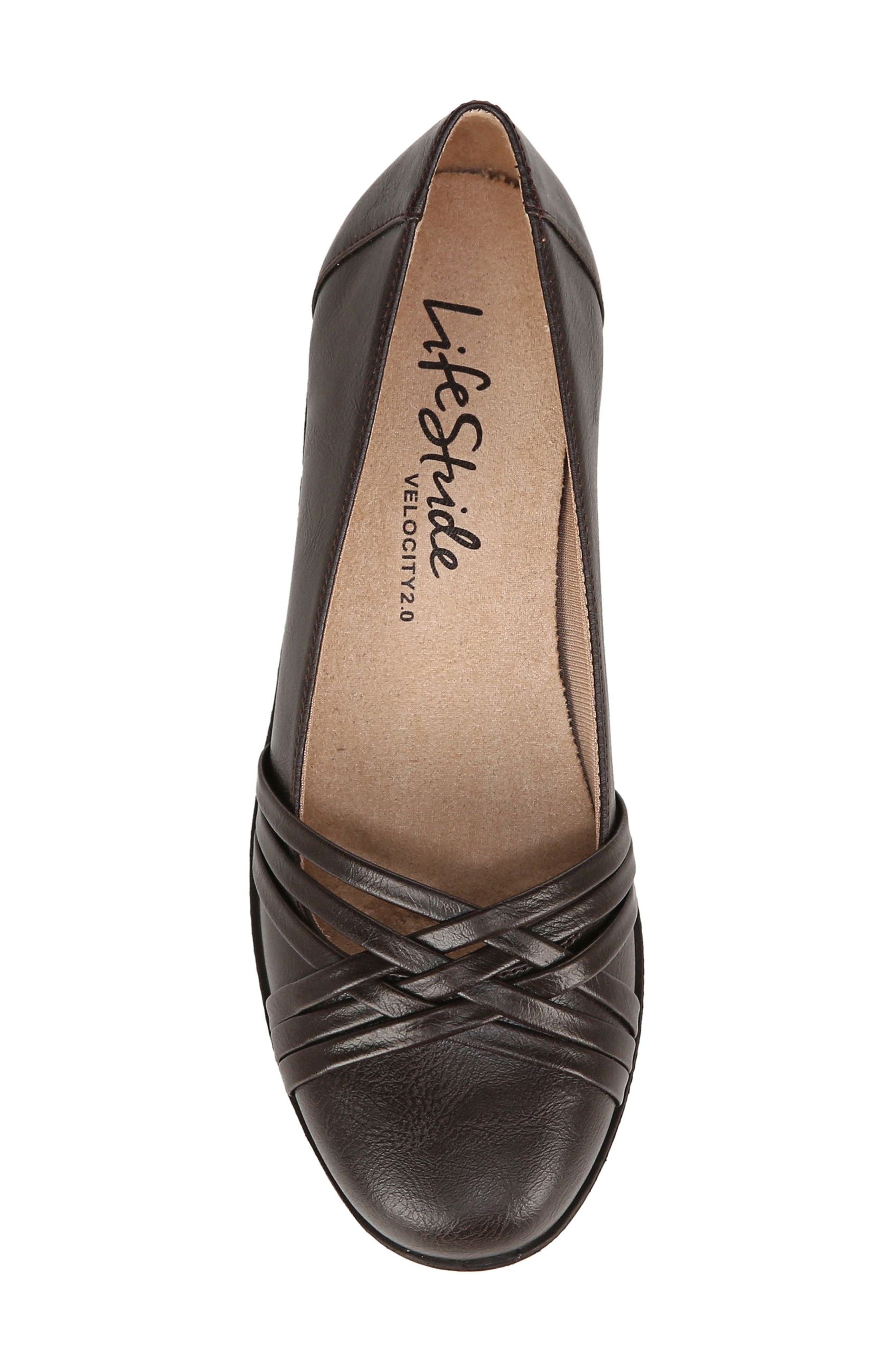 LifeStride Incredible Wedge Flat, Alternate, color, Brown