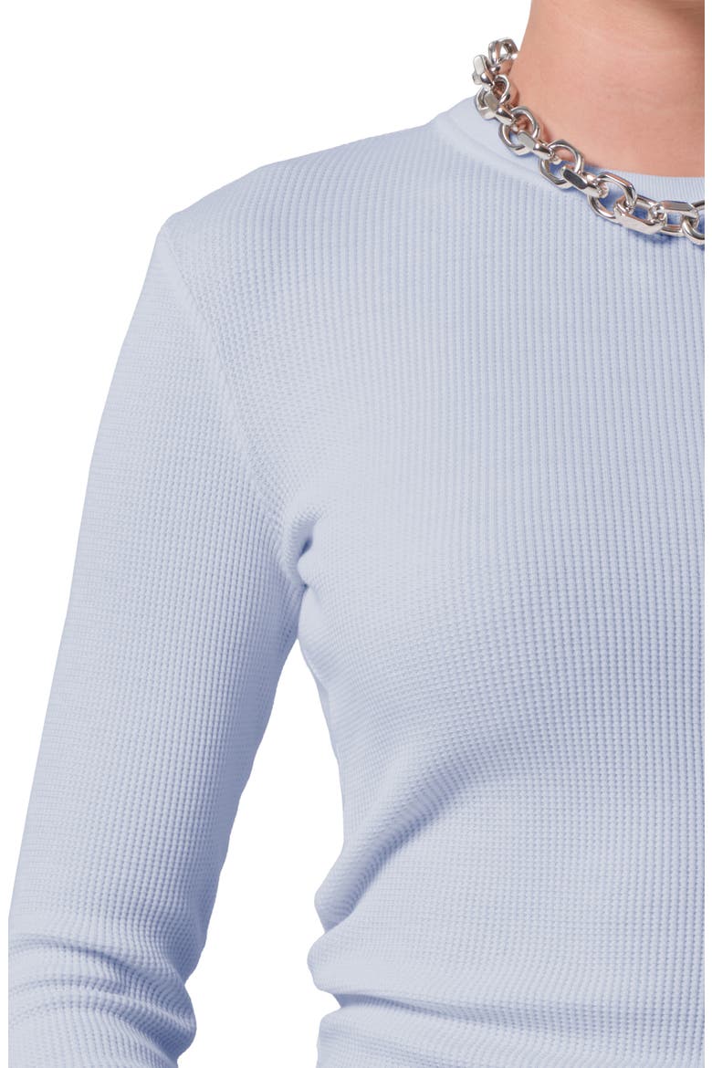 Pilar Long Sleeve Recycled Cotton Waffle Knit T-Shirt, Alternate, color, PERRI LT INDIG