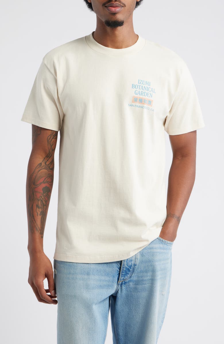 Club Vintage Izumi Botanical Garden Graphic T-Shirt, Main, color, Natural
