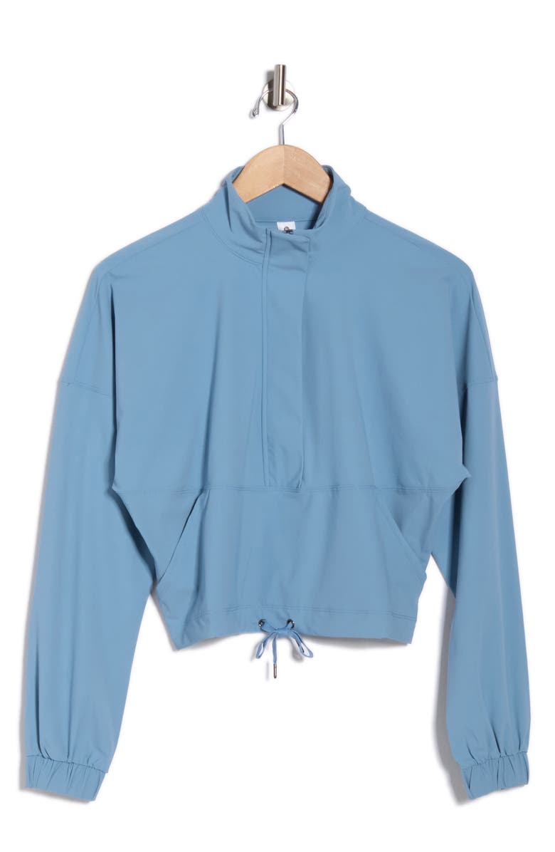 90 DEGREE BY REFLEX Warp X Selena Half-Zip Pullover, Alternate, color, Blue Shadow